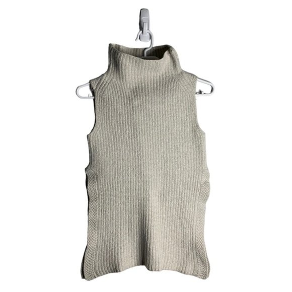 Wilfred Women's Light Gray Durandal Sleeveless Cowl Neck Sweater - Picture 2 of 9